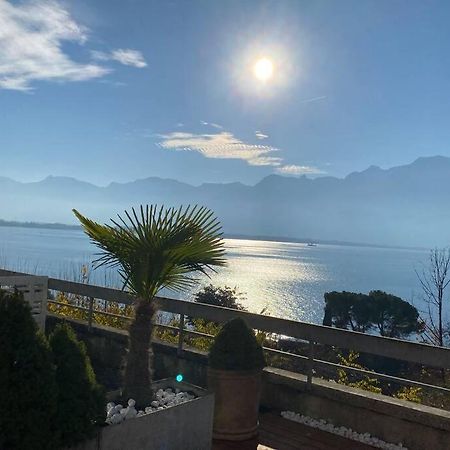 studio vue panoramique sur le lac léman Veytaux Esterno foto